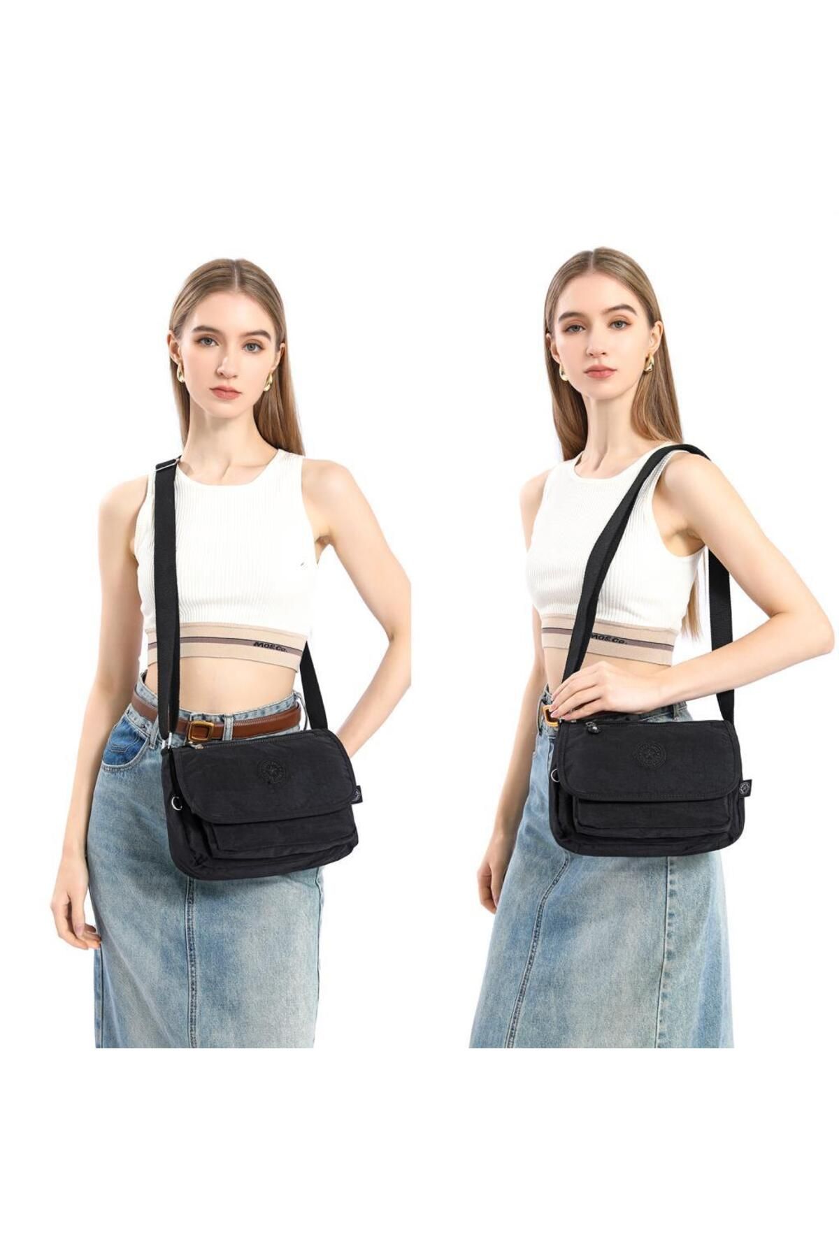 Krinkıl Kumaş Kadın Postacı Çantası Smart Bags 1148 Krinkıl Kumaş Kadın Postacı Çantası Smart Bags 1148