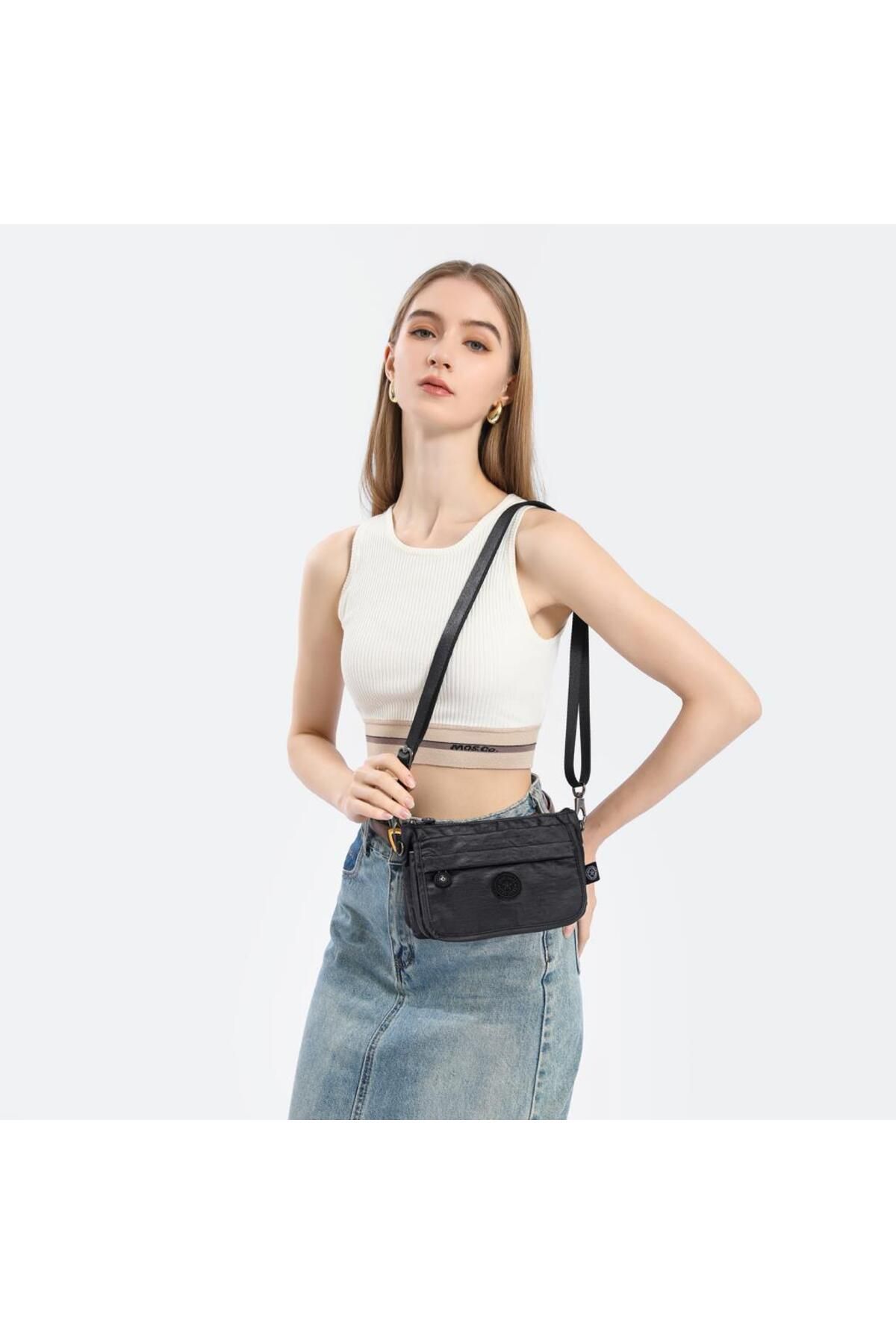 Minik Boy Krinkıl Kumaş Kadın Postacı Çantası Smart Bags 1191 Minik Boy Krinkıl Kumaş Kadın Postacı Çantası Smart Bags 1191