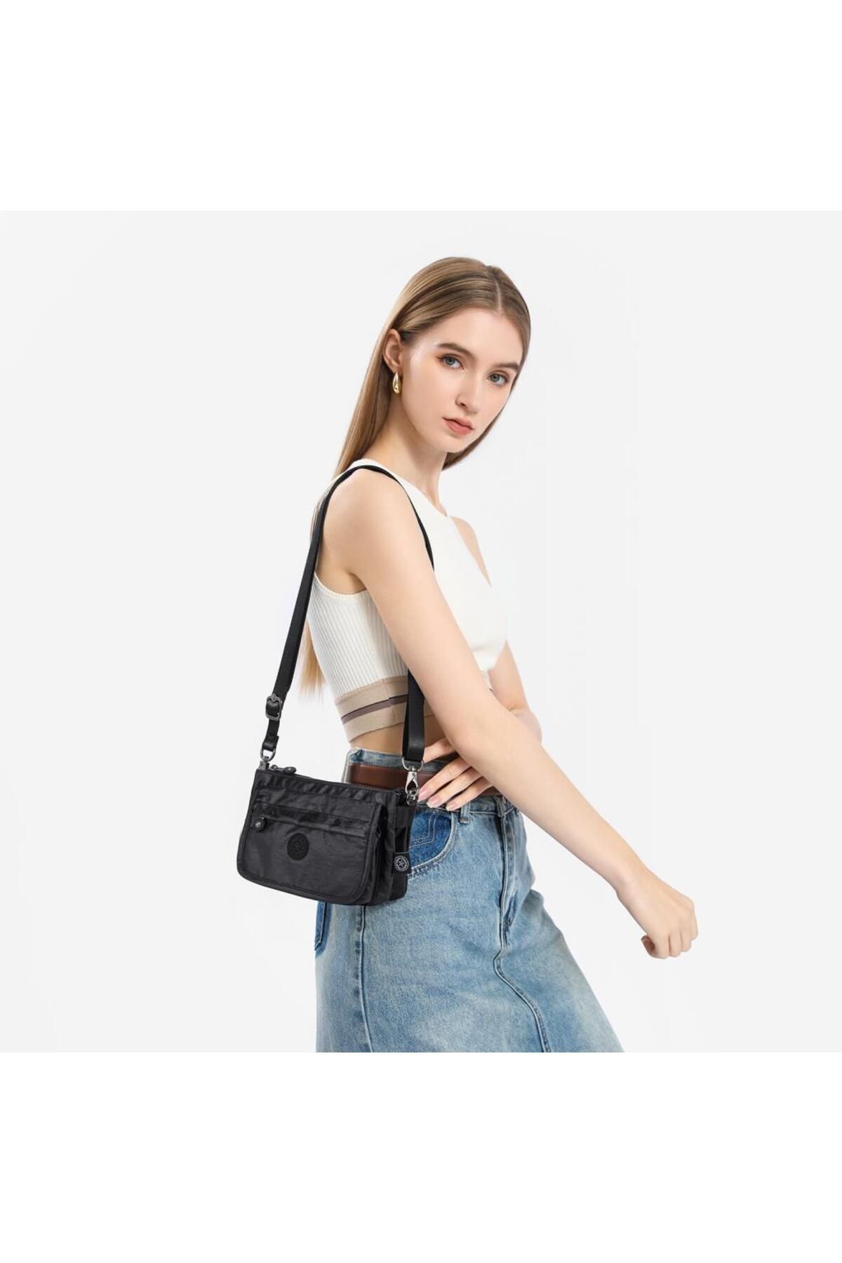Minik Boy Krinkıl Kumaş Kadın Postacı Çantası Smart Bags 1191 Minik Boy Krinkıl Kumaş Kadın Postacı Çantası Smart Bags 1191