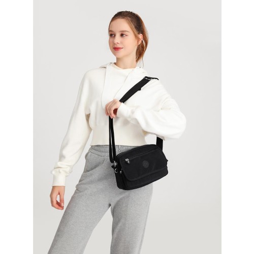 Smart Bags Postacı Kadın Çantası Krinkıl Kumaş 3166 Smart Bags Postacı Kadın Çantası Krinkıl Kumaş 3166